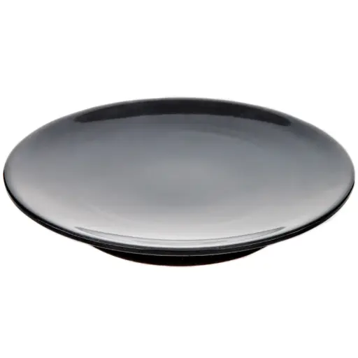 [MLM0026] メラミン寿司丸皿 6.25" (ZEN SERIES, 黒)