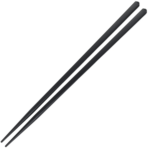 [KFS0040] Black Square Chopsticks 25 cm (10 Pairs)