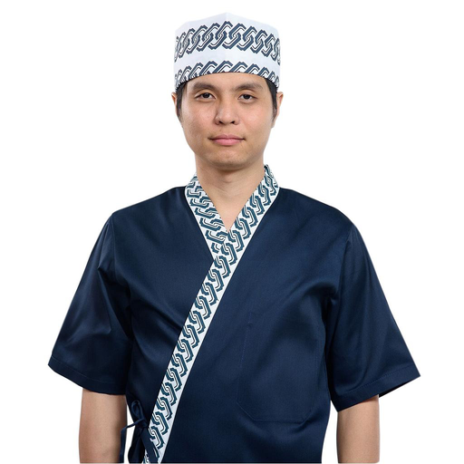 [CLH0007] Japanese Chef Hat L (Chain Pattern)
