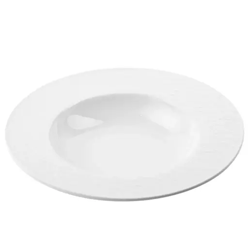 [CRM0916] Deep Plate 9.75" (White Stone)
