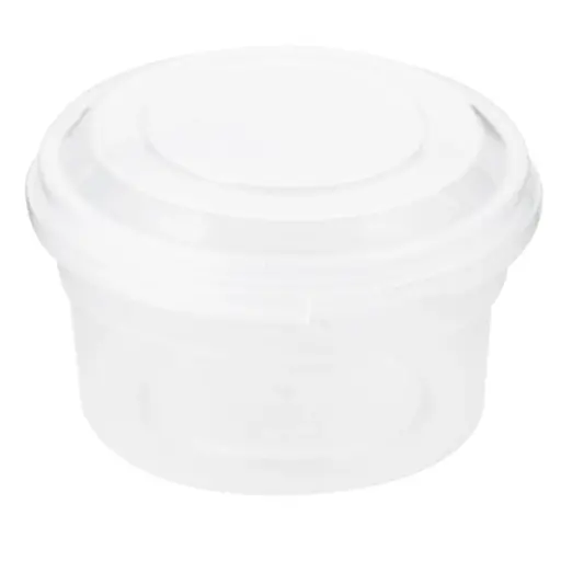 [DPP0084] Disposable PP Sauce Cup with Lid 30 ml (50 Sets)