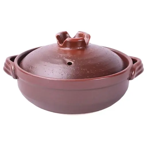 [CRM0813] Donabe Nabe 18 cm (Brown)