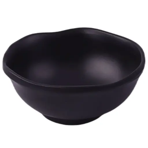[MLM0198] Melamine Ice Cream Bowl 4.25" (Zen Series, Black, W43)
