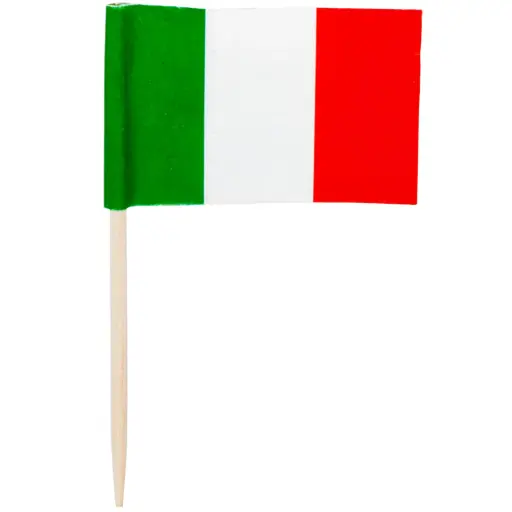 [FLG0010] Italy Flag Toothpicks (100 Pcs)