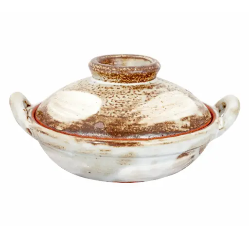 [CRJ0004] Ceramic Nabe Pot 15 cm #5 (Karatsu)