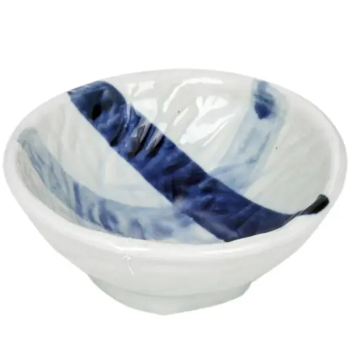 [CRM0643] Kimchi Dish 3.5" (Blue Stroke)