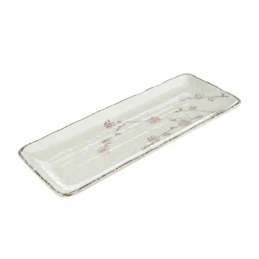 [CRM0052] 焼物皿 12" (雪)