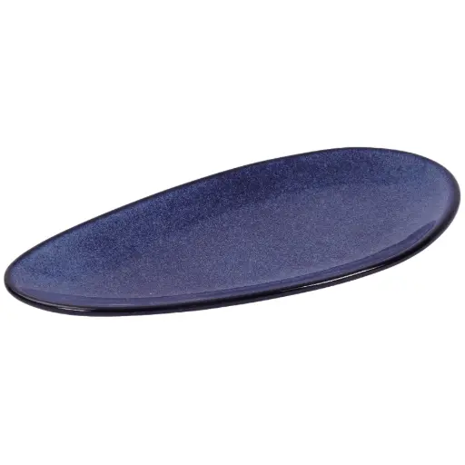 [CRM0847] Oval Plate 10" (Deep Blue)