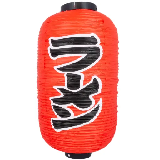 [JPL0032] Japanese Lantern Ramen 24x60 cm (PVC, Red)