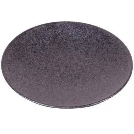 [CRJ0019] Round Plate 17 cm (Pearl Black)