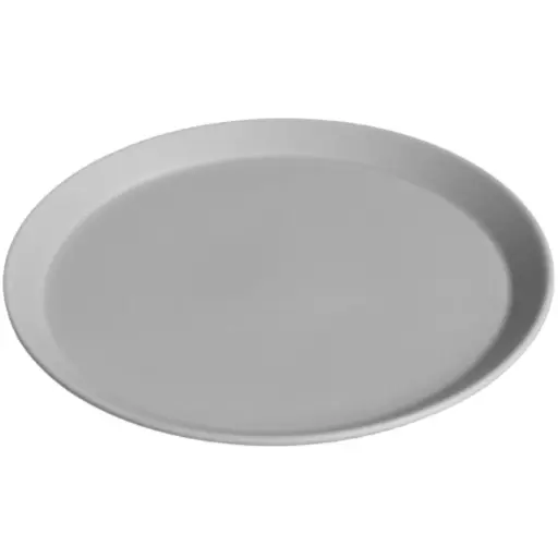 [CRJ0023] Round Plate 17.5 cm (Pearl Gray)