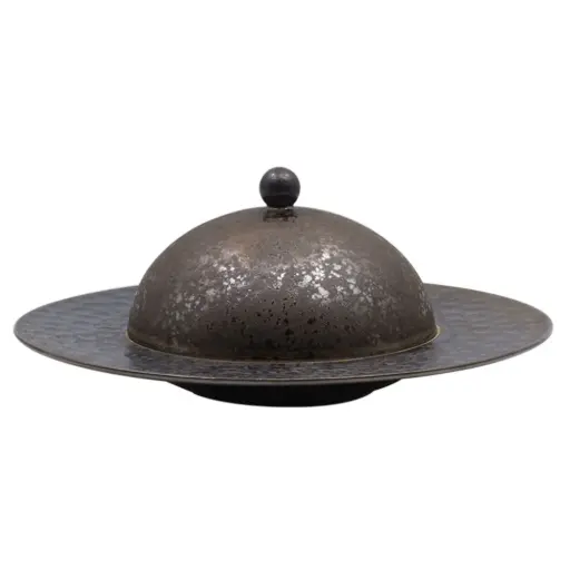 [CRM0889] Plate with Cover 25 cm (Brown Sugar)