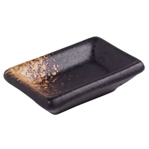 [CRM0345] Rectangle Sauce Dish 3.5" (Volcano)