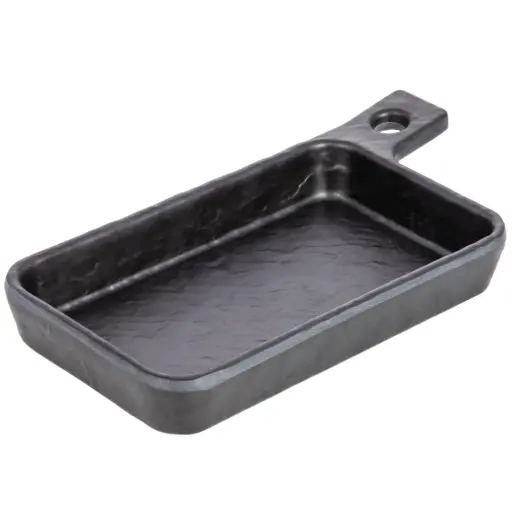 [MLM0147] Melamine Rectangle Shaped Baking Dish 23.5x11.5 cm (Zen Series, Black)
