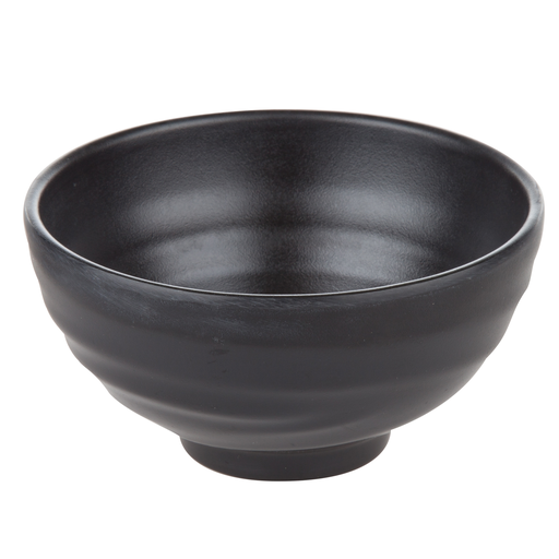 [MLM0086] Melamine Rice Bowl 4.25" (Zen Series, Black)