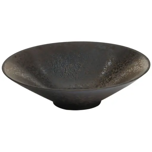 [CRM0892] サラダ鉢 25 cm (黒砂糖)