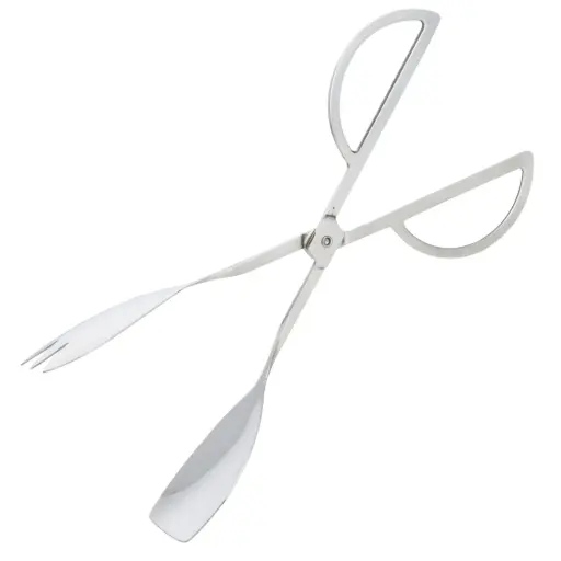 [KST0400] Stainless Steel Salad Tongs 10"