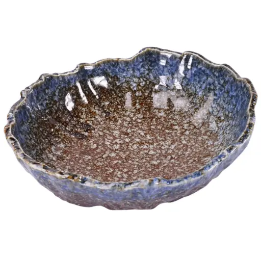 [CRM0974] ชามสลัด 11 นิ้ว (Blue Lava)