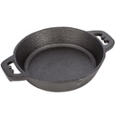 [IRN0027] Seasoned Cast Iron Paella Pan 6"