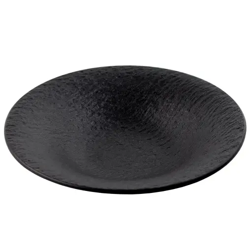 [CRM0935] Shallow Plate 11" (Black Stone)
