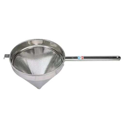 [KJP0913] Stainless Steel Soup Strainer 24 cm (18-8, Hole 1 mm)