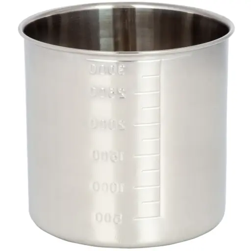 [KJP0108] 目盛付キッチンポット 16 cm 3000 ml (18-8)