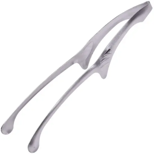 [STL0032] Stainless Steel Round Tip Meat Tongs 25 cm