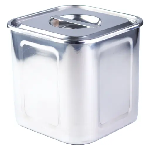 [KST0353] Stainless Steel Square Food Container 16.5 cm (18-8)