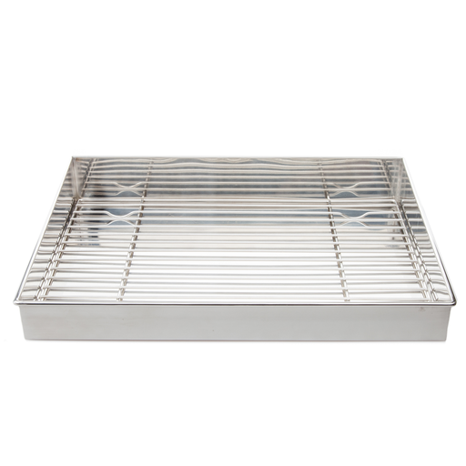 [KST0250] Stainless Steel Tray with Net 48x32.5 cm