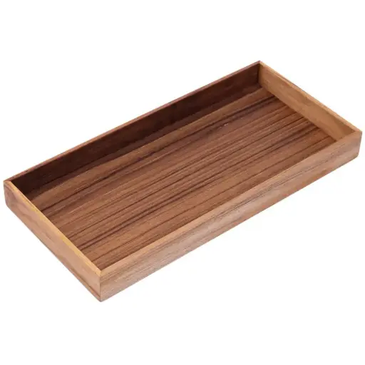 [WOD0120] 箱 25x12x2.8 cm (チーク)
