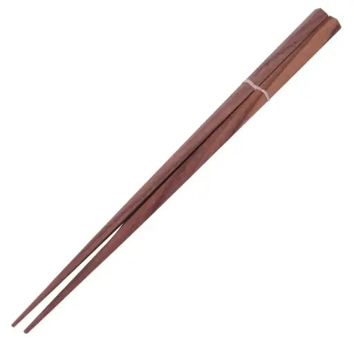 [WOD0098] Walnut Pentagon Chopsticks 23 cm