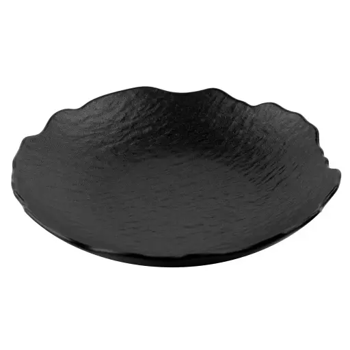 [CRM0927] Wavy Edge Salad Plate 11" (Black Stone)
