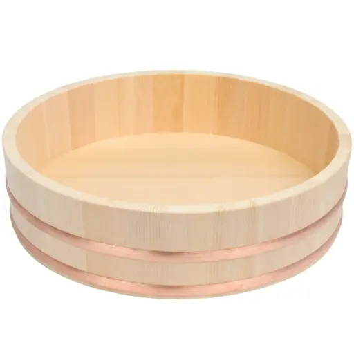 [KJP0524] Wooden Rice Mixing Tub 36 cm (Hangiri,Japan)