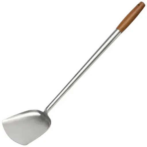 [KST0042] Chinese Wok Spatula with Wooden Handle 5.5" (No.1)