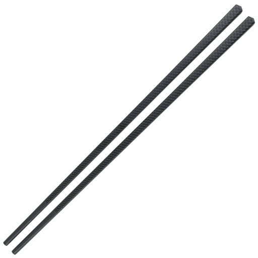 [MLM0206] ตะเกียบเมลามีนลายเกล็ดสีดำ 27 ซม.
