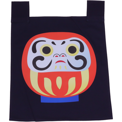 [SET0110] Blue Noren Daruma (だるま) 35x40 cm