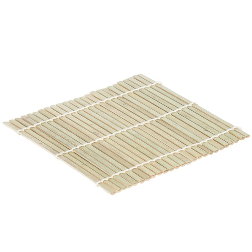 [WOD0002] Square Bamboo Soba Mat 14x14 cm