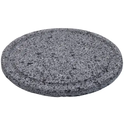 [STN0006] Round Volcanic Stone Plate 21 cm