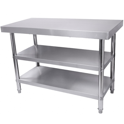 [KAI0169] Stainless Steel Work Table with 2-Tier Undershelf 75x150x85 cm
