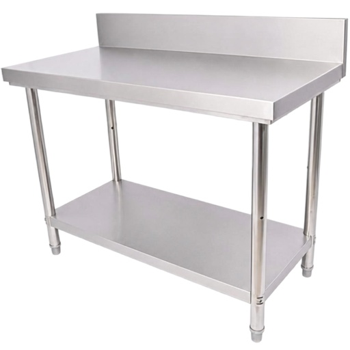 [KAI0147] Stainless Steel Work Table with Backsplash 60x110x85 cm