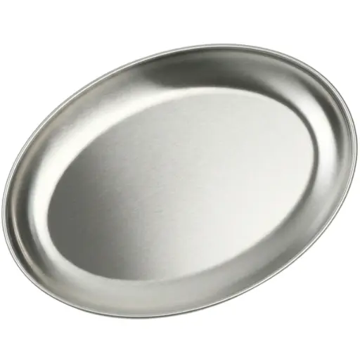 [STL0063] ステンレス楕円皿 10" (18-8)