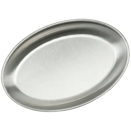 [STL0059] ステンレス楕円皿 6" (18-8)