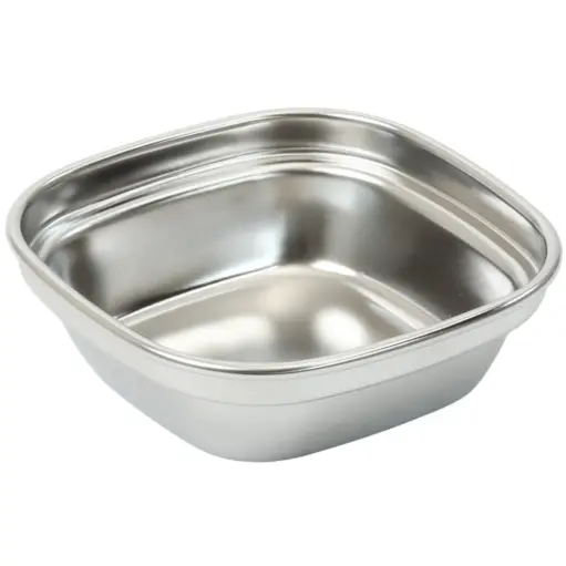 [STL0066] Stainless Steel Square Sauce Dish 1 Compartment (18-8)