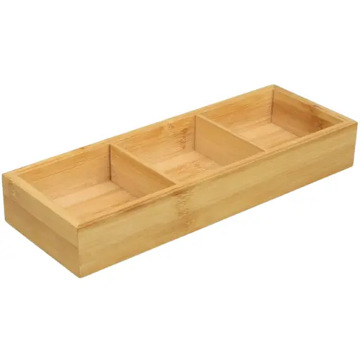 [WOD0156] 木製弁当箱 3仕切り