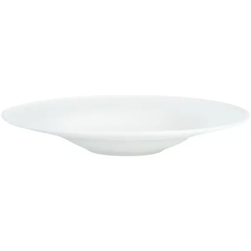 [CRM1062] Porcelain Wide Rim Plate 10"