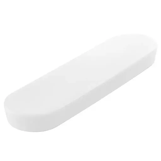 [CRM1037] Porcelain Oval Plate with Thick Rim 14"