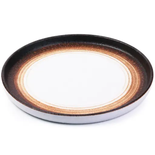 [CRM0992] Ring Plate 8" (Brown)