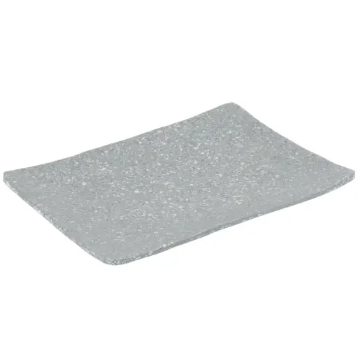 [MLM0289] Melamine Square Rock-Texture Plate 8" (Korean Stone Pattern)