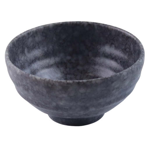 [MLM0273] Melamine Rice Bowl 4.25" (Black Marble Pattern)