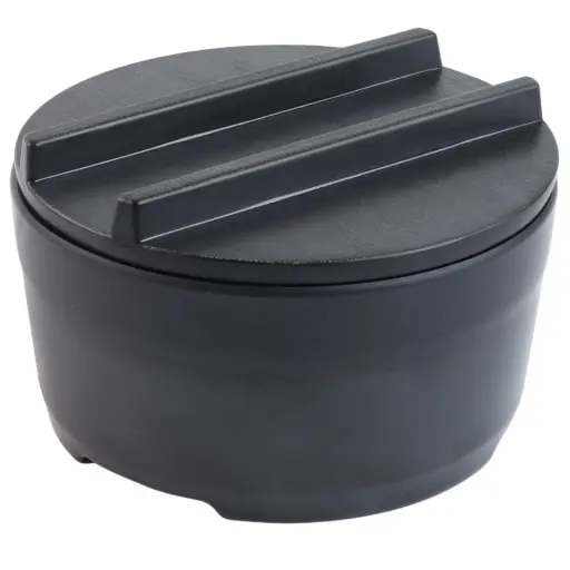 [MLM0272] Melamine Wood-Look Rice Tub Set 6" (Zen Series, Black)